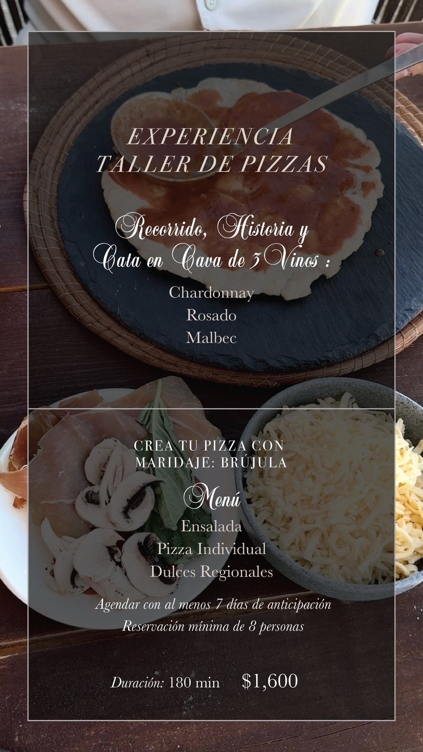 Experiencia Taller Pizza x Persona